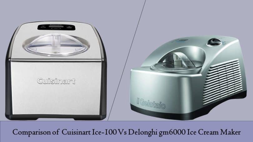 Cuisinart Ice-100 Vs Delonghi gm6000 Ice Cream Maker