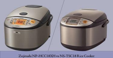 Zojirushi NP-HCC18XH vs NS-TSC18 Rice Cooker