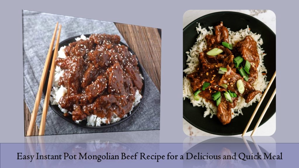 Instant Pot Mongolian Beef Recipe