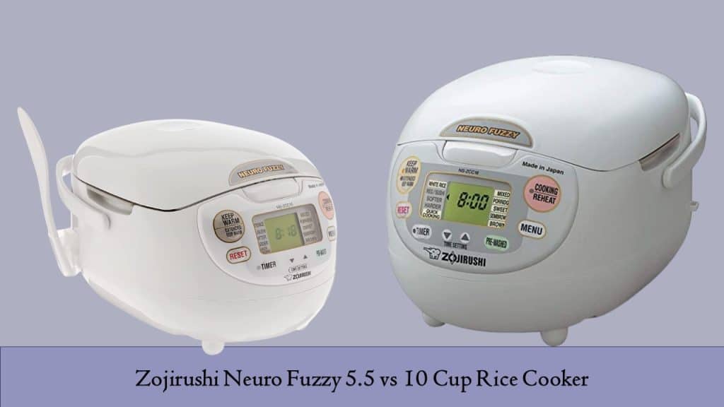 Zojirushi Neuro Fuzzy 5.5 vs 10 Cup Rice Cooker