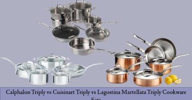 Calphalon Triply vs Cuisinart Triply vs Lagostina Martellata