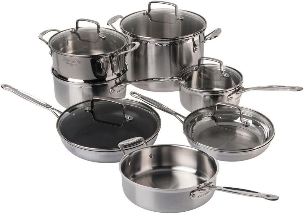 Cuisinart Tri-Ply Stainless Cookware Set