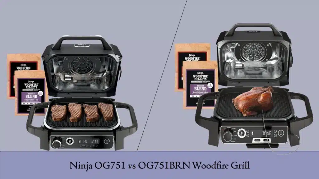 Ninja OG751 vs OG751BRN Woodfire Grill