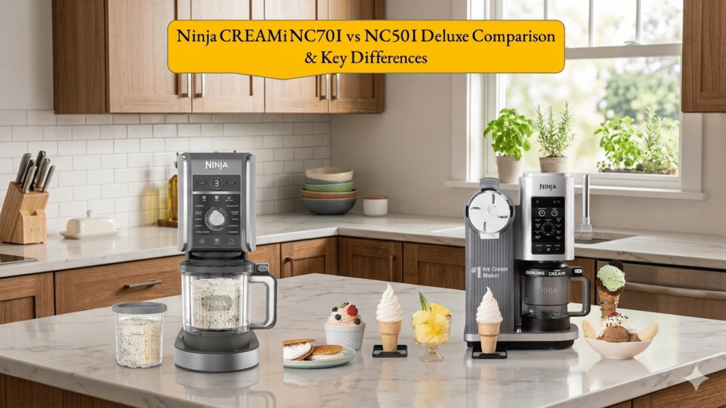 Ninja CREAMi NC701 vs NC501 Deluxe Comparison & Key Differences