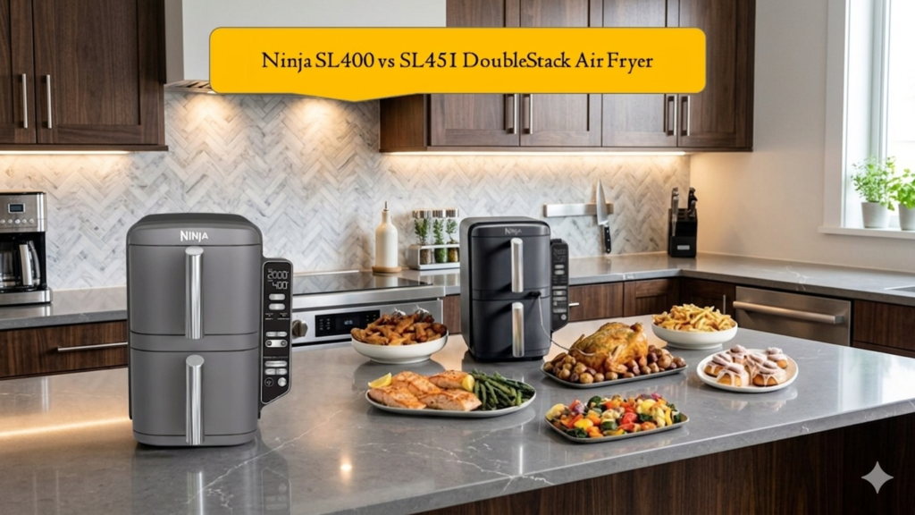 Ninja SL400 vs SL451 DoubleStack Air Fryer